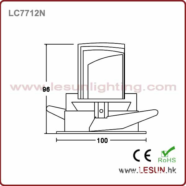 Factory Price 8W Dimmable COB Ceiling Downlight LC7716D